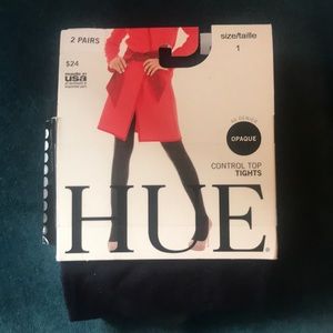 Hue Control Top Tights - 2 pairs - XS - opaque